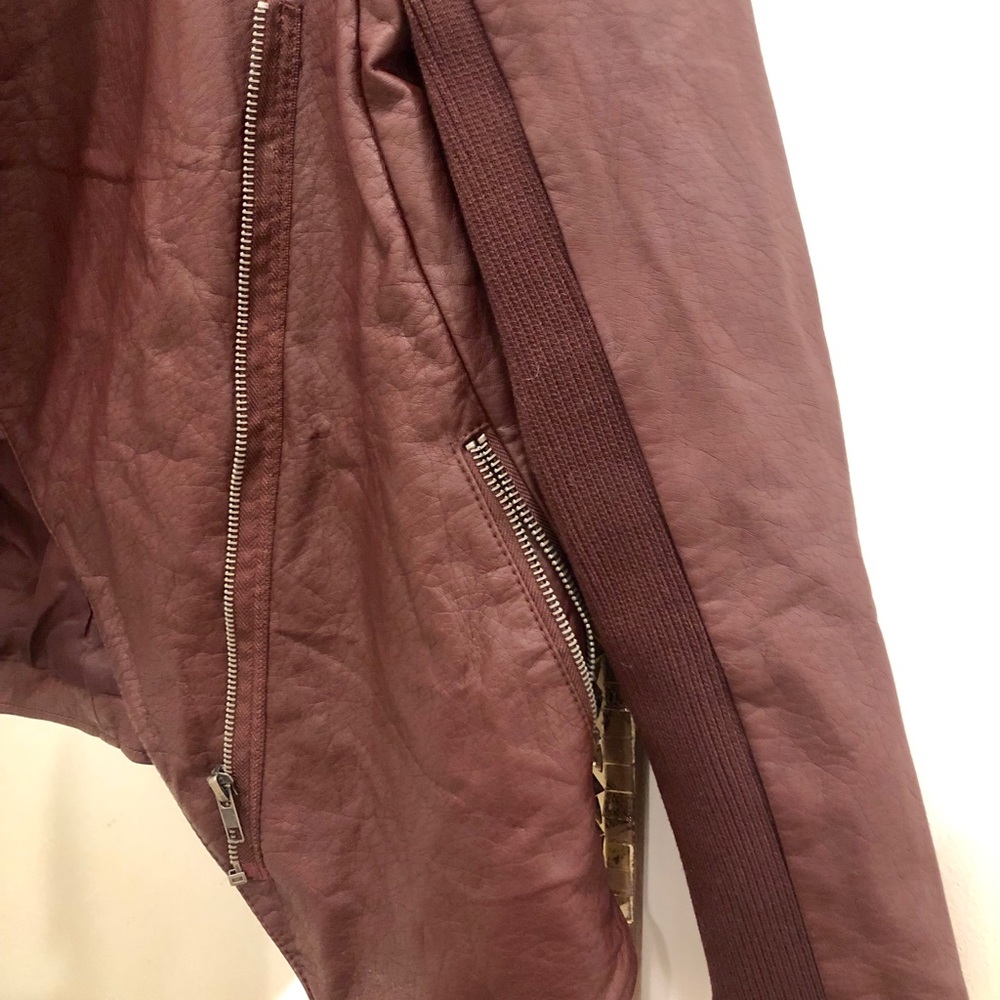 Faux leather jacket